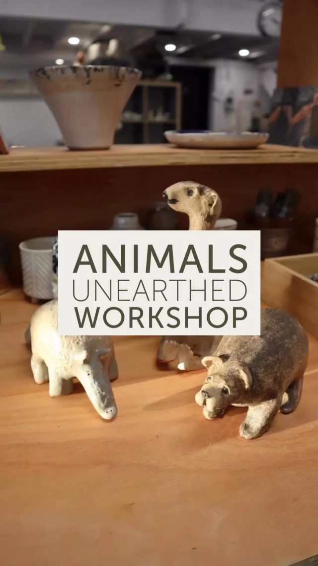 The Animals Unearthed Workshop is returning 🐾
On Saturday 18th October, @louisebell_ceramics will be demonstrating the modelling techniques needed for you to make your own animals from clay such as the ones in this video.
You will, with guidance, design the piece that you want to make and combine the techniques demonstrated to make the form from white earthenware clay.
The finished shapes with be coated with a coloured slip and Louise will demonstrate how to decorate the piece by etching the design through the slip into the clay.
The workshop is not suitable for beginners, just those with some experience with basic handbuilding techniques.
We currently have a few spaces left, if you’d like to book, head to our website.