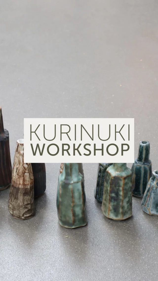 Kurinuki Workshop: Release the bottles!
Join us for a fun and relaxing afternoon carving clay on Saturday 6th December, 2.00-5.00pm. 
Helen Ashton will guide you through this ancient, meditative technique to carve a vessel from a prepped block of clay. 
Whittle and slice away using a traditional Japanese method to release your own unique little bottle. They are wonderfully characterful forms and each will be completely unique.
It’s a great workshop to do with a partner or friend. The bottles look wonderful in small groups or stand alone displaying a single stem flower or grass. 
Suitable for all abilities, from those who have never worked with clay to experienced makers. It’s a real treat. 
Please visit theclay.studio 🔗 link in bio to book.
#potteryworkshop
#eastsussex #potterytechniques #kurinuki  #kurinukibottle