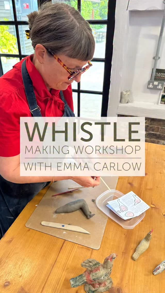 Our wonderful Whistles Workshop with @emmacarlow this Saturday 7th March has two last minute spaces available due to cancellations. 
Everyone who has done this one absolutely loved it. Such a fun, clever and creative workshop. Join us!
Head to theclay.studio to book your spot. Link in bio.