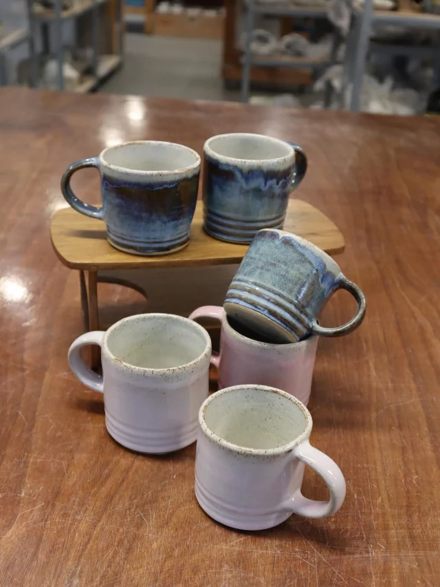 Mugs, mugs and more mugs! There’s something about a handmade mug that just makes your morning coffee taste better.