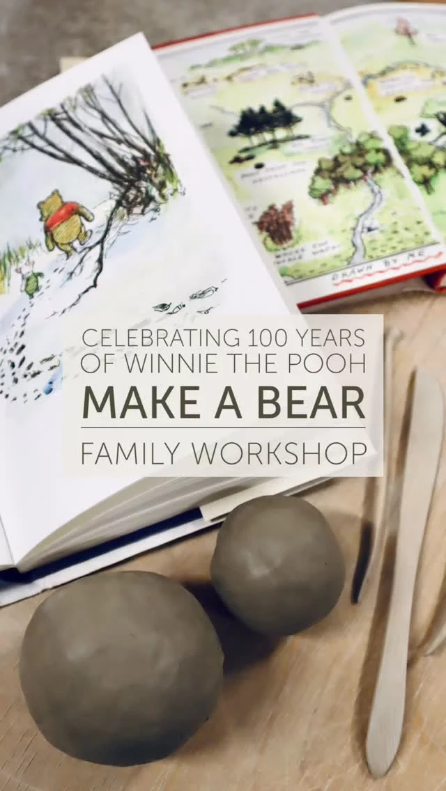 Did you know A.A Milne’s Hundred Acre Wood and Pooh Sticks Bridge are just a couple of miles from our doorstep? We are all very fond of the much-loved and very wise Winnie the Pooh, so to join in with the centenary celebrations, we are hosting these family friendly sessions. 
A simple project to make your own lovable bear, suitable for accompanied children 7+, parents and grandchildren too! 
The workshops take place on Saturday 20th June, choose from the morning or afternoon session. 
Family group discounts available. 
Please visit theclay.studio website for more info and booking, link in bio. 🧸
#winniethepooh