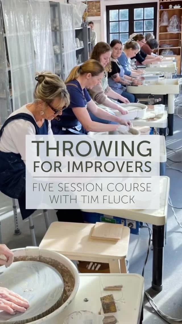 In this five-week course, venture beyond the basics and grow your confidence with throwing.
This course is ideal for anyone who has learnt the basics of centering and throwing a cylinder and who wishes to broaden their skills and improve. Particularly suitable as a follow-up for anyone who has attended one of our Beginner Throwing courses.
We will concentrate on improving clay prep, throwing and trimming skills, work on consistency, repeating shapes and gaining confidence. 
This course is led by Tim Fluck, and runs on consecutive Fridays for 3 hours each session.
@tim_fluck_ceramics 
Course Dates: 12th June to 10th July 2026
For more info and to book please head to our website theclay.studio - link in bio. 
See you there!