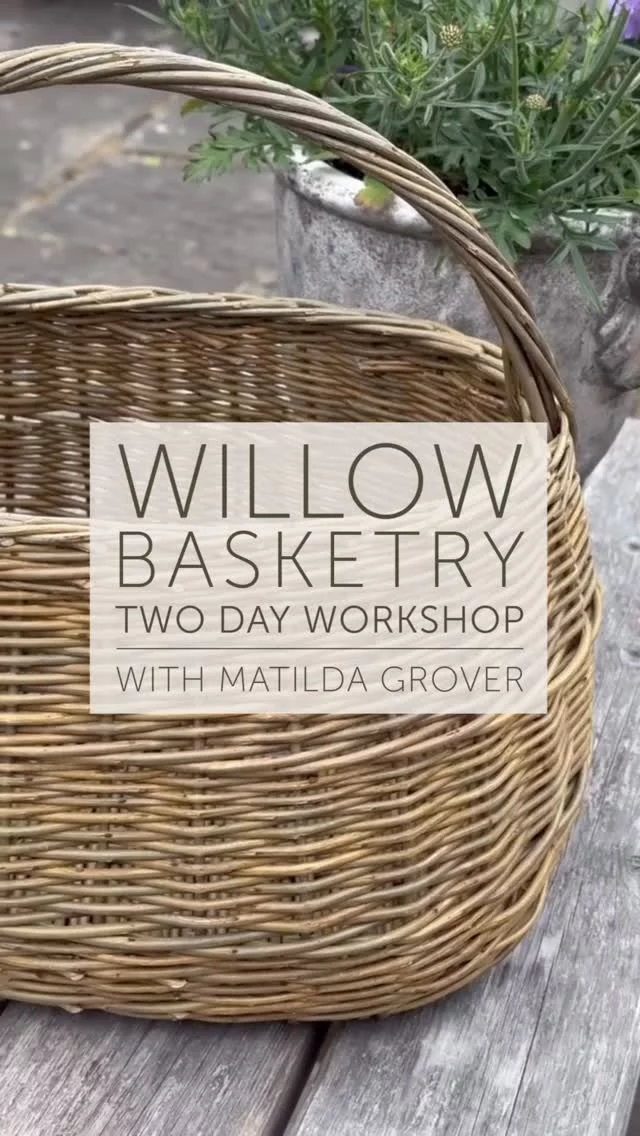 It’s an absolute pleasure to have Matilda Grover joining us again in July to lead her two day Willow Basketry workshop at The Clay Studio. 
Learn how to make a beautiful oval basket, woven using the Catalan base method, finished with a twisted willow handle.
We have just three spaces remaining on this fantastic workshop which takes place on 18 & 19 July. A delicious, light vegetarian lunch, refreshments and the item you make are all included in the workshop price. 
For more info and to book head to theclay.studio - link in bio. 
Matilda is a Sussex-based designer, maker and basket weaver. Her desire to live and work in a sustainable way has led her to increasingly utilise locally found natural materials, such as Rush and Willow. @matildagrover