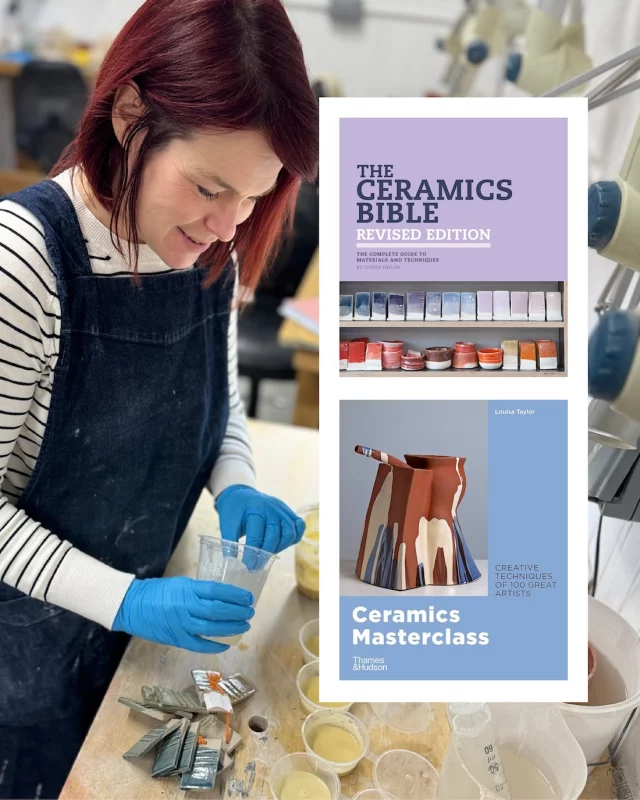 Delighted to have Ceramicist and author Louisa Taylor joining us in the Studio at Ceramics South East on Saturday 6th June, signing her books 11am-2pm. A selection of which will be available to purchase on both days. 
Brighton-based, Louisa specialises in glaze theory and thrown porcelain tableware. She is the author of several books, including The Ceramics Bible (2011, and revised edition 2022), Ceramics Masterclass (2020), Glazes for the Contemporary Maker (2023), and Glaze Inspirations (2026). 
@louisataylorceramics 
@ceramics.south.east