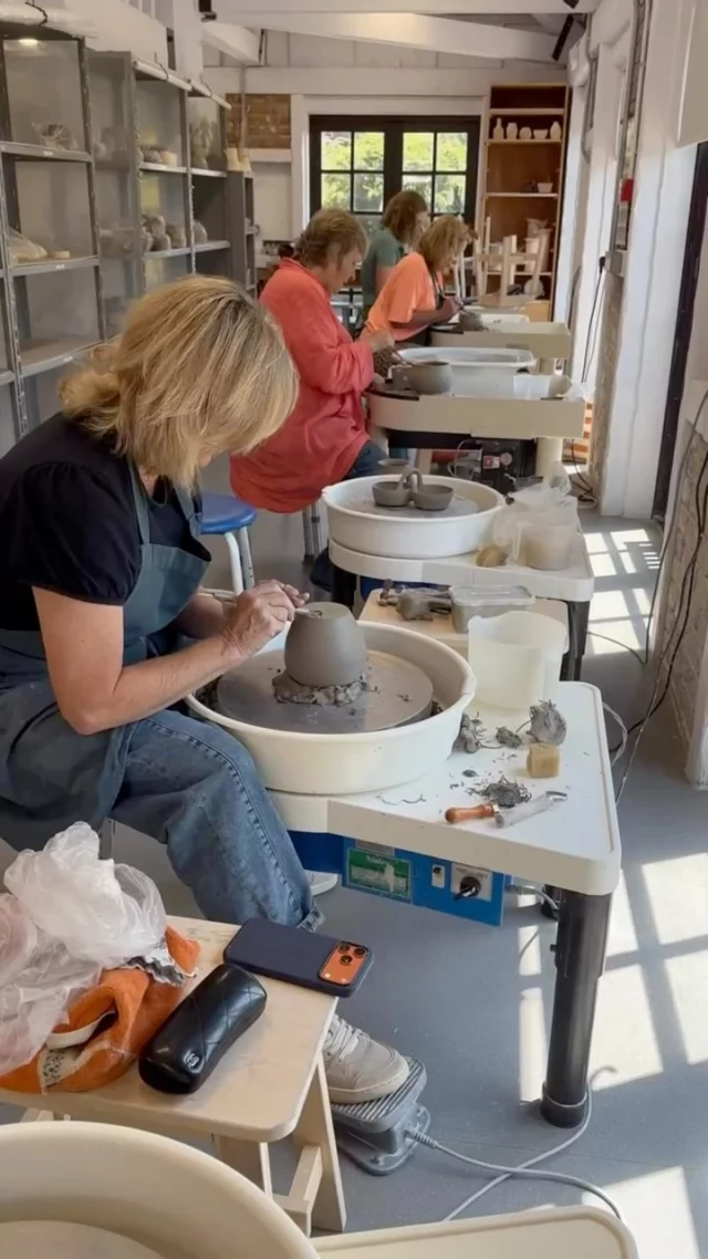 Lots of activity in the studio this week as our makers finish their projects ahead of the Summer break. 
There’ll be plenty of activity behind the scenes over July and August as we fire everyone’s work, catch-up with studio jobs and make improvements. We may even get time to make a few things ourselves! 
Weekly classes, short courses and workshops all resume again from September, when we welcome back all our lovely returners and new joiners. 
Head to theclay.studio (link in bio) if you’d like to join us then too!
