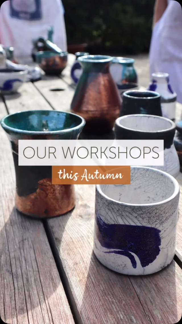 Looking to try something new? Grab your diary as we’ve  got a great line-up of workshops on our calendar for Autumn. Workshops run on Saturdays, some Sundays and the occasional Friday afternoon. 
Booking is already open, so head to theclay.studio to book your space. 
SEPTEMBER
12.09 |  Throwing Mini Moon Jars
Saturday afternoon workshop with Eloise Nash
@eloisenashceramics 
19.09 |  Raku Experience
Saturday morning outdoor firing experience, with Cellan Cox
@_cellan_ 
26.09 |  Naked Raku
Full day Saturday workshop with lunch, with Helen Ashton and Eloise Nash
@helen.ceramics 
OCTOBER
17.10 |  Improver’s Throwing
Full day Saturday workshop, with Rosie Tweedale
@twig_ceramics 
23.10 |  Throwing Bud Vases off the Hump
Friday afternoon workshop, with Maya Hughes
@mayaimagine 
24.10 |  Screen Printing on Clay
Full day Saturday workshop, with Lara Gorlach and Lisa Jones
@laragorlach @c_l_a_y_d_a_y 
NOVEMBER
07.11 |  Nerikomi Flower Patterns
Saturday morning workshop, with Susana Garcia
@susanagarciaceramics 
14.11 |  Setting Up a Home Studio
Saturday all day, with Cellan Cox
28.11 |  Improver’s Throwing
Full day Saturday workshop, with Rosie Tweedale
DECEMBER
05.12 |  Festive Pottery Taster
Choice of Saturday morning or afternoon session, with Helen Ashton
06.12 |  Understanding Glaze
Full day Sunday workshop with lunch, with Louisa Taylor
@louisataylorceramics 
12.12 |  Botanical Plaster Casting
Choice of Saturday morning or afternoon session, with Eloise Nash