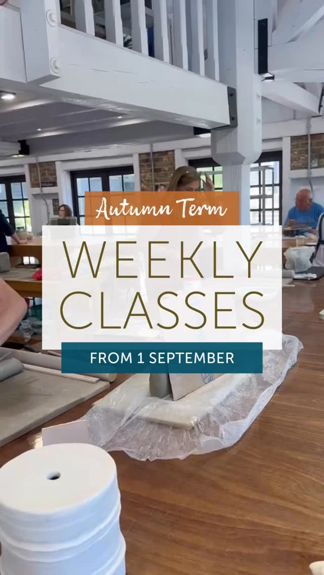 Our Autumn classes start on 1st September! We have just a few spaces available on some sessions so don’t delay if you are thinking of joining us. 
Think cool clay, cool studio, cool projects. The perfect antidote to this heatwave 😎
Head to our website, link in bio theclay.studio to find all the info you need.
