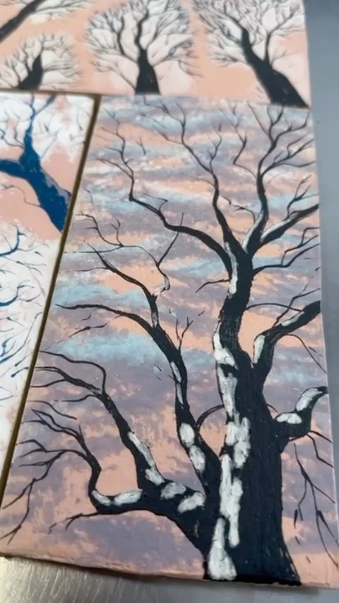 We’re all now feeling the first signs of autumn. These tiles beautifully made by Edd, capture the mood of the season.