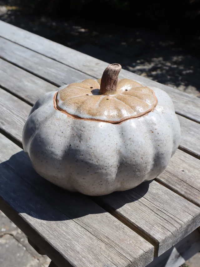It’s that time of year again… when many of us begin to make our pumpkins! 🎃 this one was made by Lindsey and is huge. Lots of room for delicious pumpkin soup or treats 
Pumpkins are a fan favourite here at The Clay Studio, so if you fancy making any this year, now’s the time to think about getting started so that they’re ready in time for Halloween.