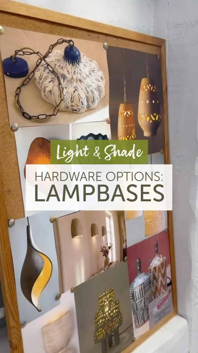 Our optional theme this term for our makers is ‘Light & Shade’, covering all aspects of ceramic lighting possibilities. Cellan took a trip down to see the very helpful Lampspares @lampspares to see their ranges and get advice on what hardware would be useful for these projects. 
There are lots of options, so for easy reference we’ll post Cellan’s findings in three parts. 
So looking forward to seeing your lamps take shape! 
……
Please note, this is not a promo or paid partnership, we just like Lampspares.
