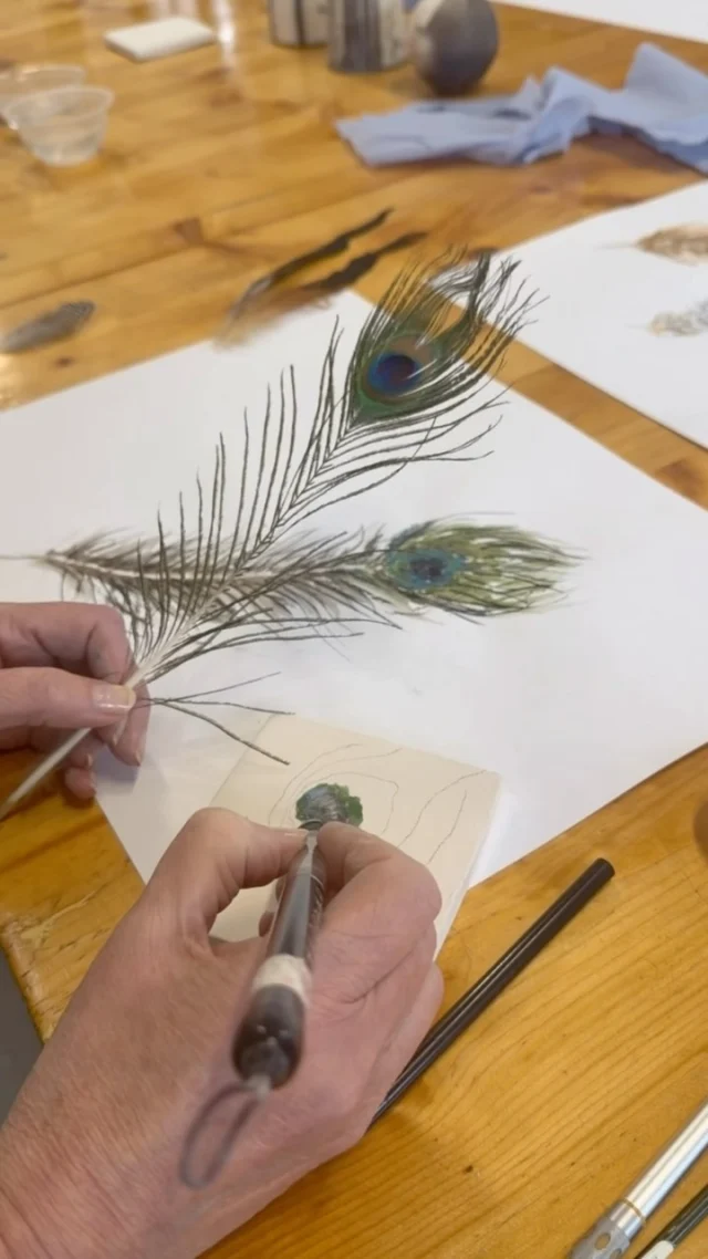 Our second Glaze with Confidence three-part course with Louisa Taylor has just completed and the first sesssion involved this lovely practical exercise: Capturing the sensitive qualities of a feather using glaze pencils and oxides on bisque tiles.
A blissful couple of hours. What a treat. 
Louisa will be back with us on Sunday 6th December for a fantastic full-day workshop on how to make and develop your own glazes: Understanding Glaze. 
To book a space, please head to our website at theclay.studio where you’ll find our full schedule of workshops and courses of the calendar page. Link in bio.